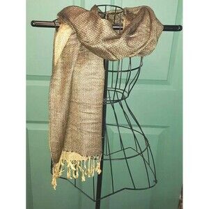 Olive and Black Chevron Scarf/Wrap Casual or Dressy